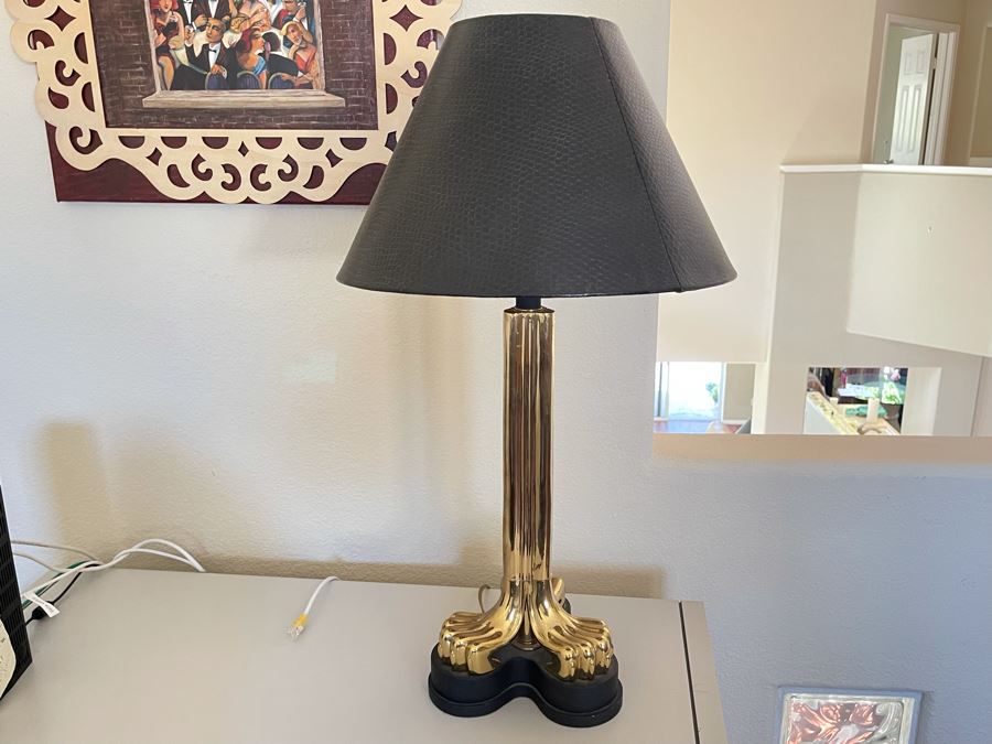Vintage Brass Table Lamp 28H [Photo 2]