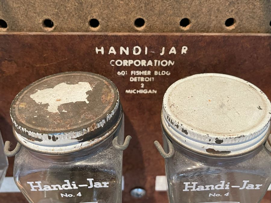 Vintage Handi-Jar Glass Jars With Holder [Photo 4]