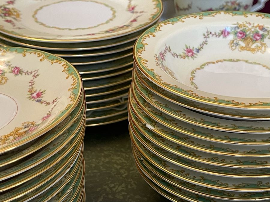 Noritake China Set Greenbrier Pattern From Japan [Photo 17]