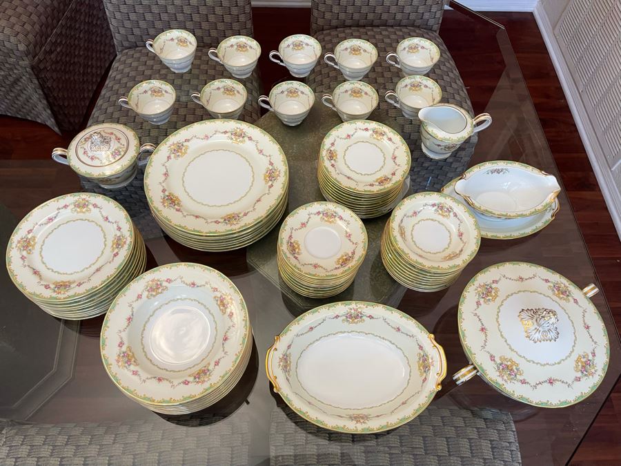 Noritake China Set Greenbrier Pattern From Japan [Photo 10]
