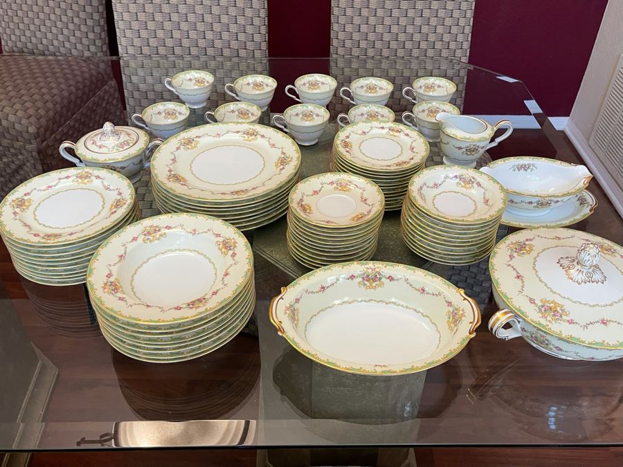 Noritake China Set Greenbrier Pattern From Japan