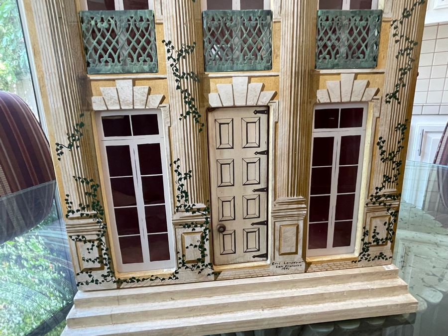 Signed Eric Lansdown Hand Crafted San Francisco Doll House 1991 14W X 11D X 23H [Photo 8]