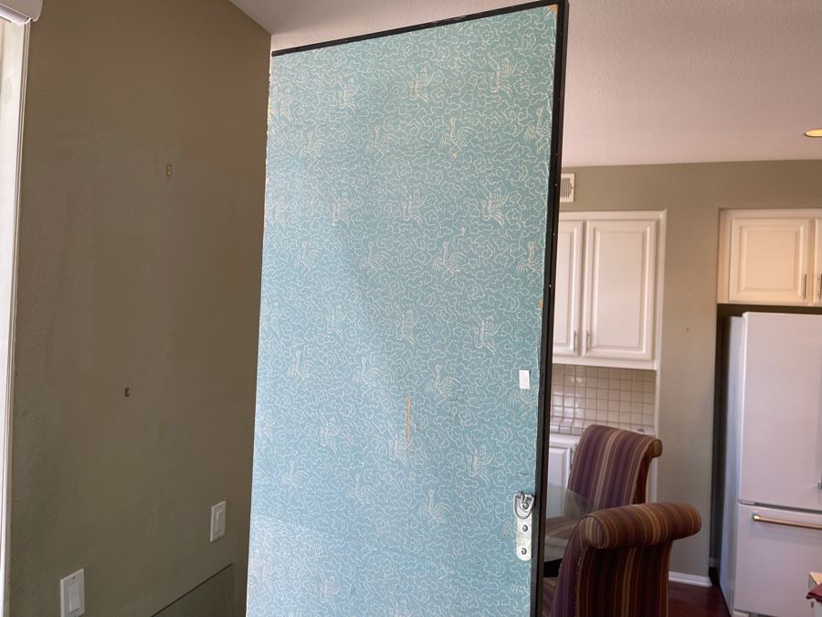 Four-Panel Hand Painted Asian Room Divider Screen 62W X 84H [Photo 6]