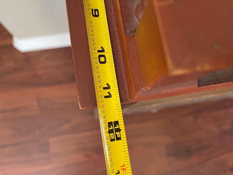 Vintage Hand Crafted Wooden Doll House - Can Be Used As A Side Table 30W X 11.5D X 26H [Photo 14]