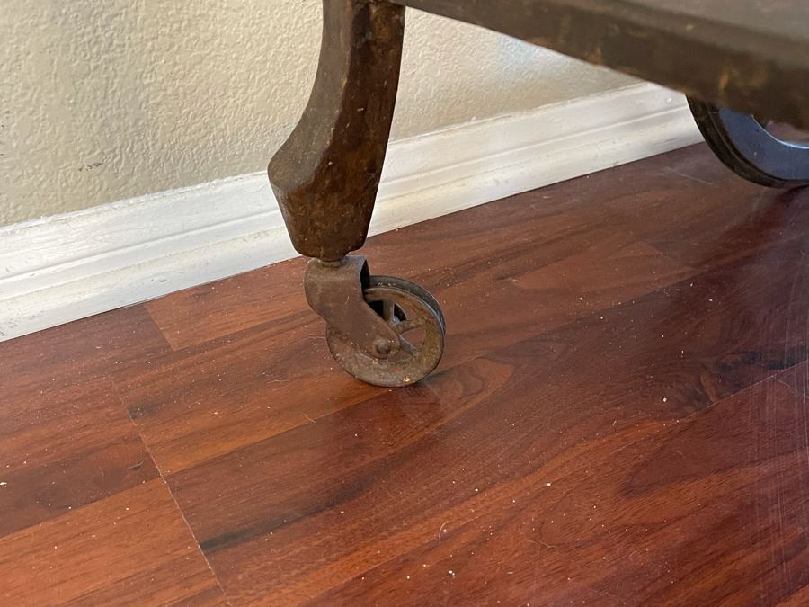 Antique Wooden Tea Cart 28W X 16D X 28H [Photo 9]