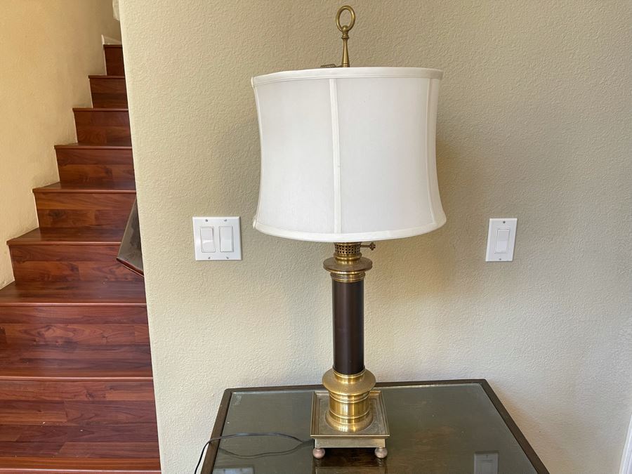 Vintage Brass Table Lamp 33H [Photo 2]