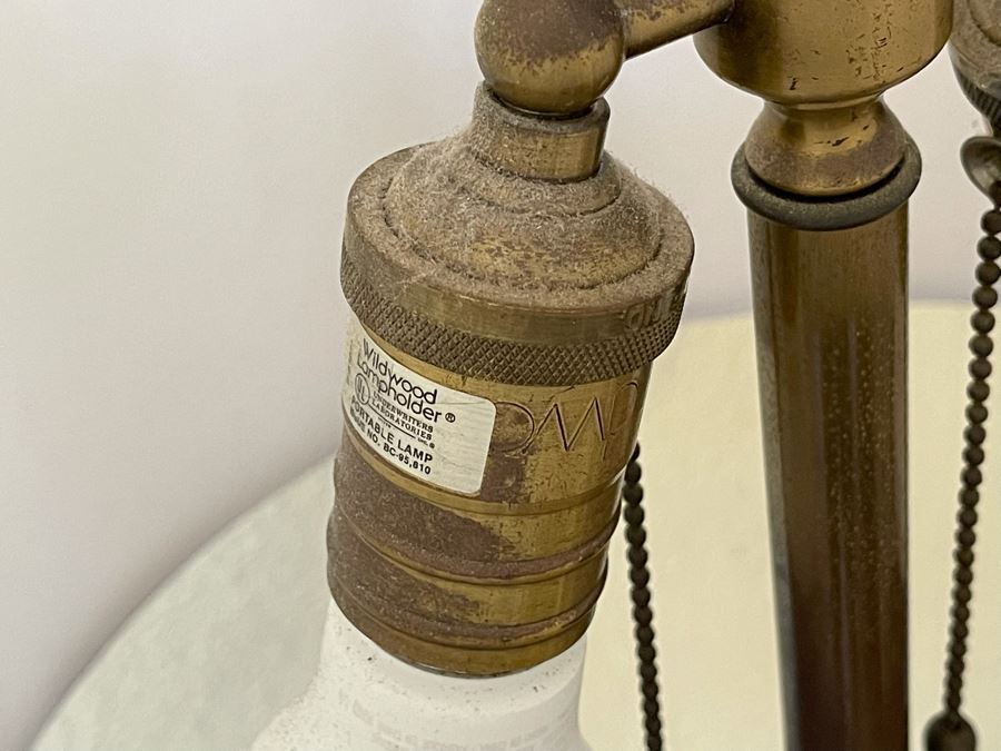 Vintage Brass Table Lamp 33H [Photo 8]