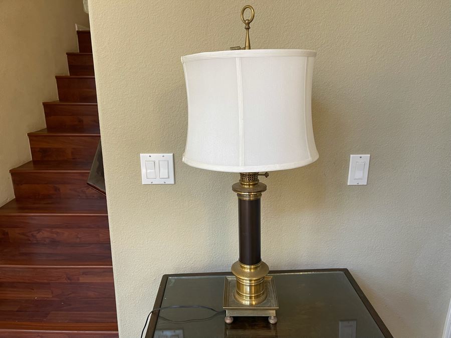 Vintage Brass Table Lamp 33H [Photo 3]