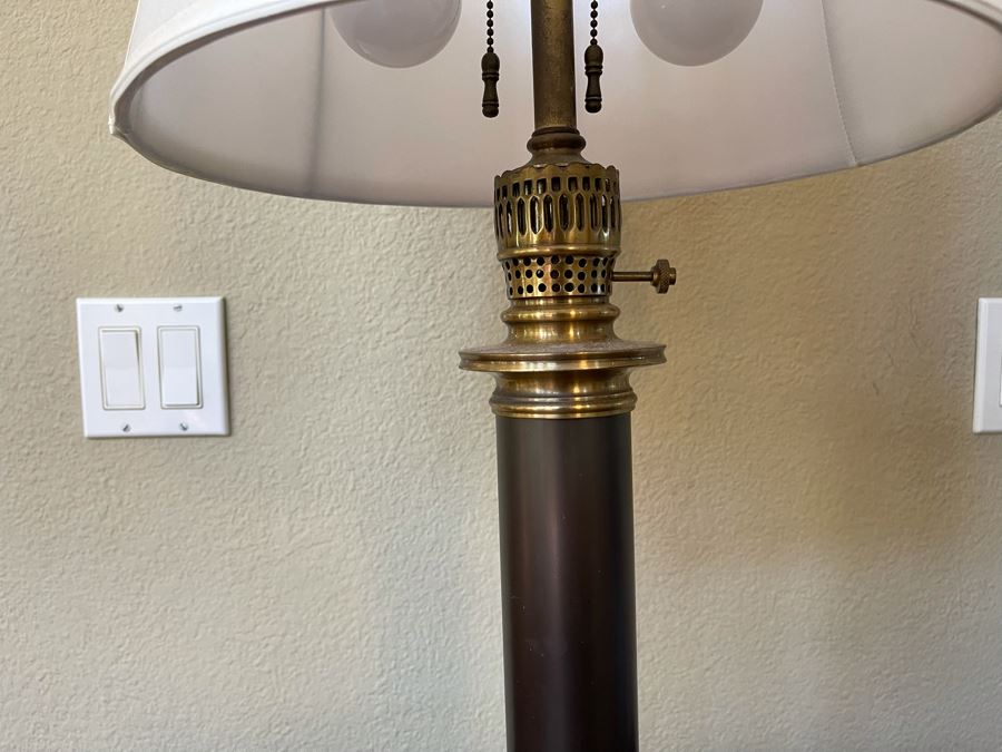 Vintage Brass Table Lamp 33H [Photo 5]