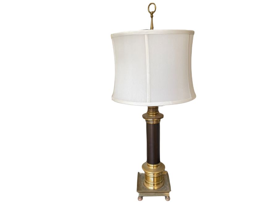 Vintage Brass Table Lamp 33H