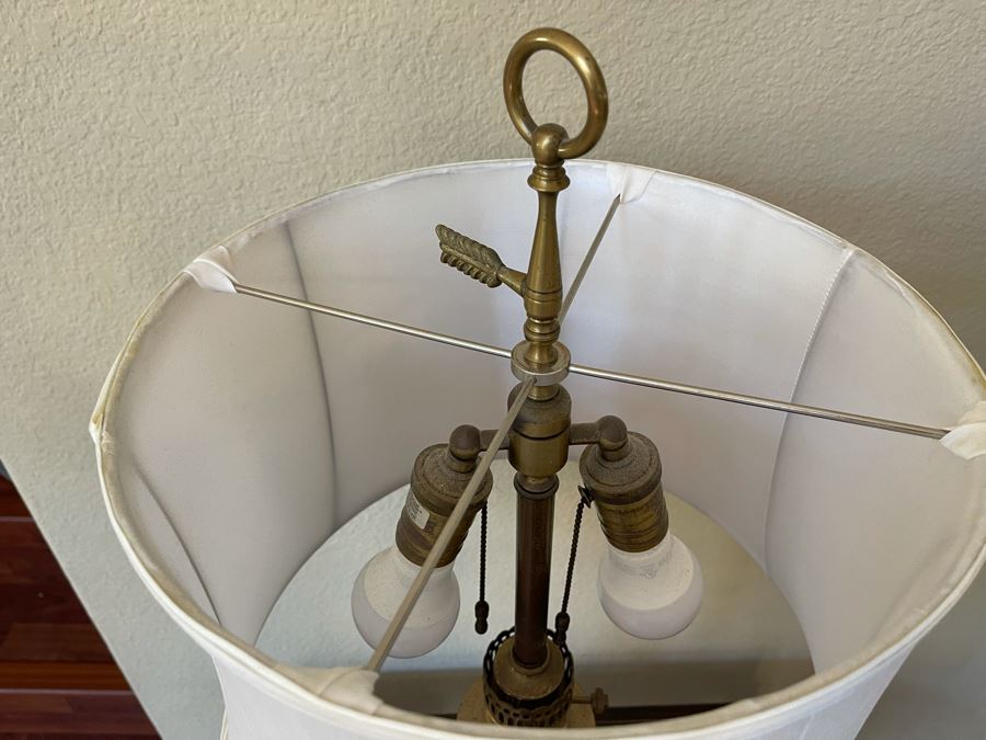 Vintage Brass Table Lamp 33H [Photo 7]