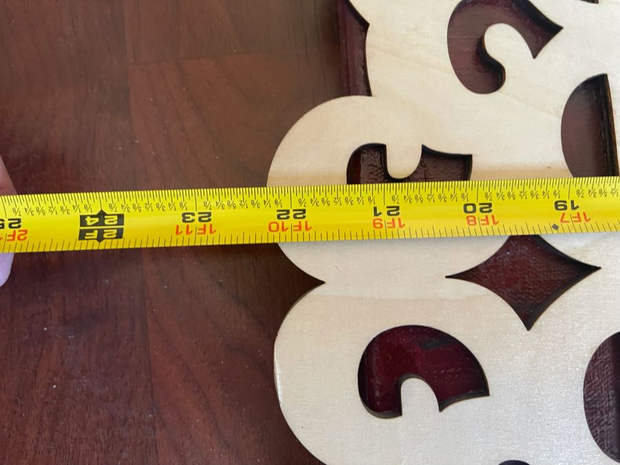 Mixed Media Artwork With Intricatley Cut Wooden Ornamental Frame 22.5 X 17.5 [Photo 8]