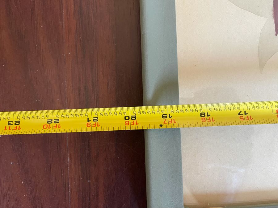 Signed Vintage Original Floral Watercolor Painting Framed 19.5 X 19.5 [Photo 9]