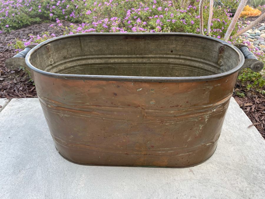 Vintage Copper Tub Boiler 27W X 13D X 13H [Photo 5]
