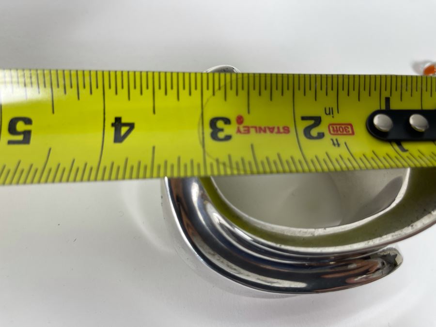 Sterling Silver Modernist Mikal-Jon Bayanihan Ltd Cuff Bracelet 142.7g [Photo 15]