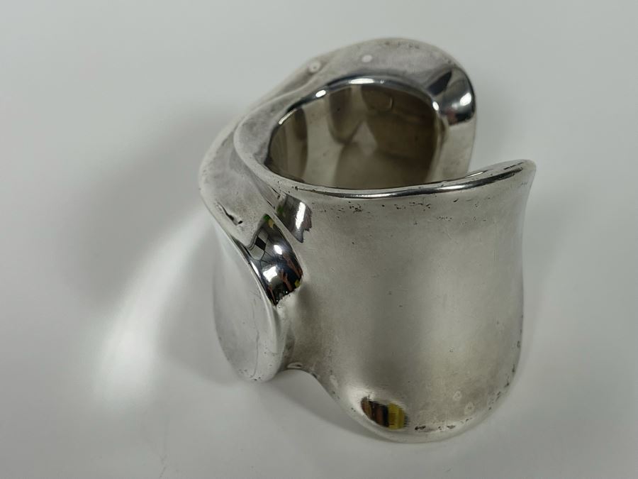 Sterling Silver Modernist Mikal-Jon Bayanihan Ltd Cuff Bracelet 142.7g [Photo 8]
