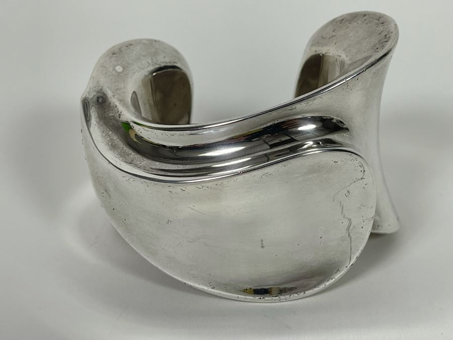 Sterling Silver Modernist Mikal-Jon Bayanihan Ltd Cuff Bracelet 142.7g [Photo 3]
