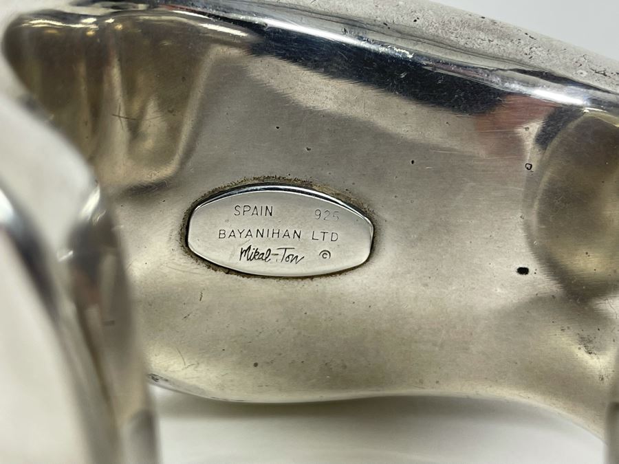 Sterling Silver Modernist Mikal-Jon Bayanihan Ltd Cuff Bracelet 142.7g [Photo 11]