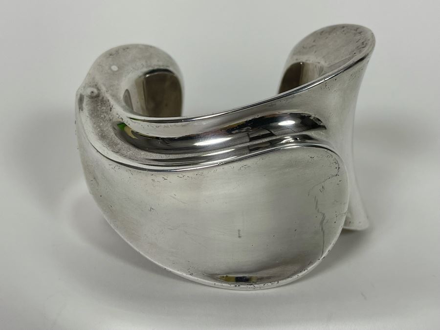 Sterling Silver Modernist Mikal-Jon Bayanihan Ltd Cuff Bracelet 142.7g [Photo 5]