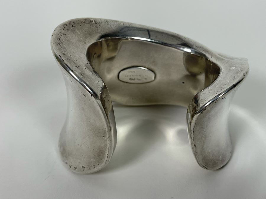 Sterling Silver Modernist Mikal-Jon Bayanihan Ltd Cuff Bracelet 142.7g [Photo 10]