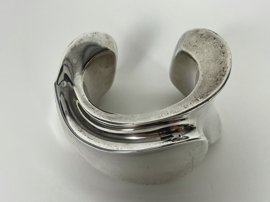 Sterling Silver Modernist Mikal-Jon Bayanihan Ltd Cuff Bracelet 142.7g [Photo 6]