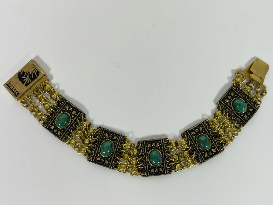 Sterling Silver Israel Bracelet 26.2g [Photo 3]