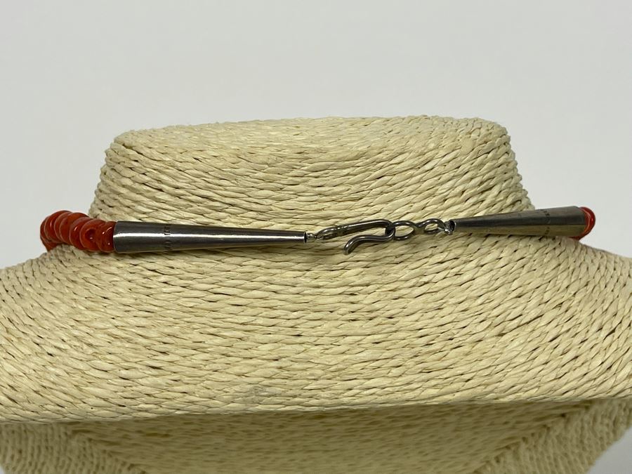 Vintage Organic Red Coral Beaded 24' Necklace 68.9g [Photo 8]