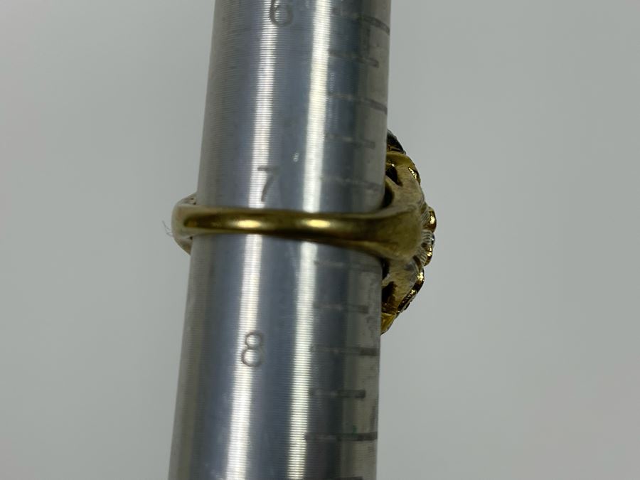 Sterling Silver Signed Panetta Cocktail Ring Size 7.25 9.9g [Photo 11]