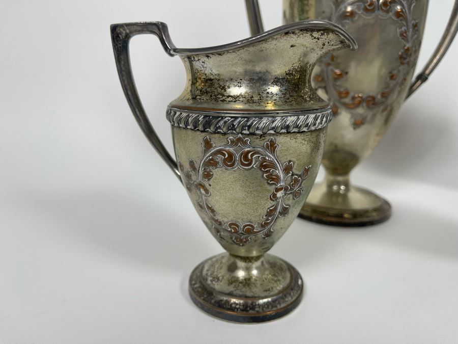 Hand Chased Silverplate Coffee And Tea Service  [Photo 5]