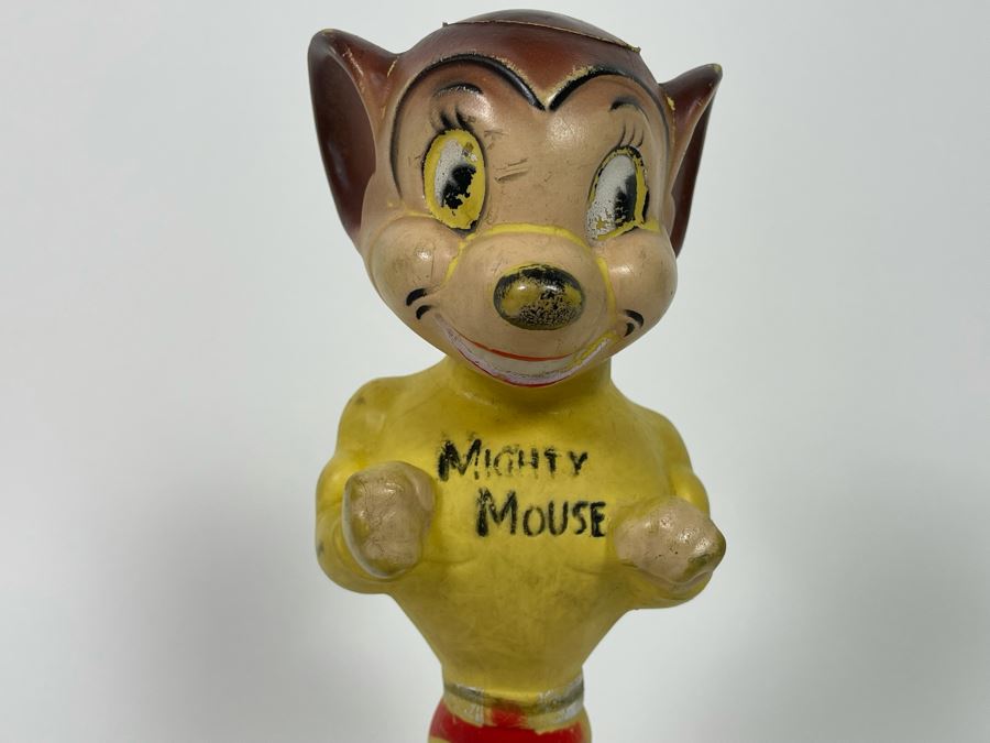 Vintage Mighty Mouse Squeeze Toy 9.5H [Photo 3]