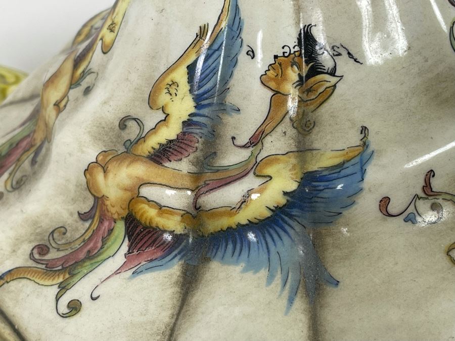 Vintage Capodimonte Soup Tureen And Underplate Made In Italy 18W X 13D X 12H [Photo 14]