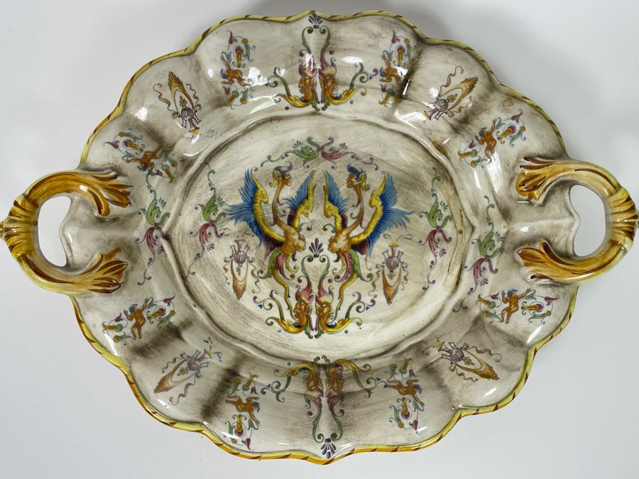 Vintage Capodimonte Soup Tureen And Underplate Made In Italy 18W X 13D X 12H [Photo 5]