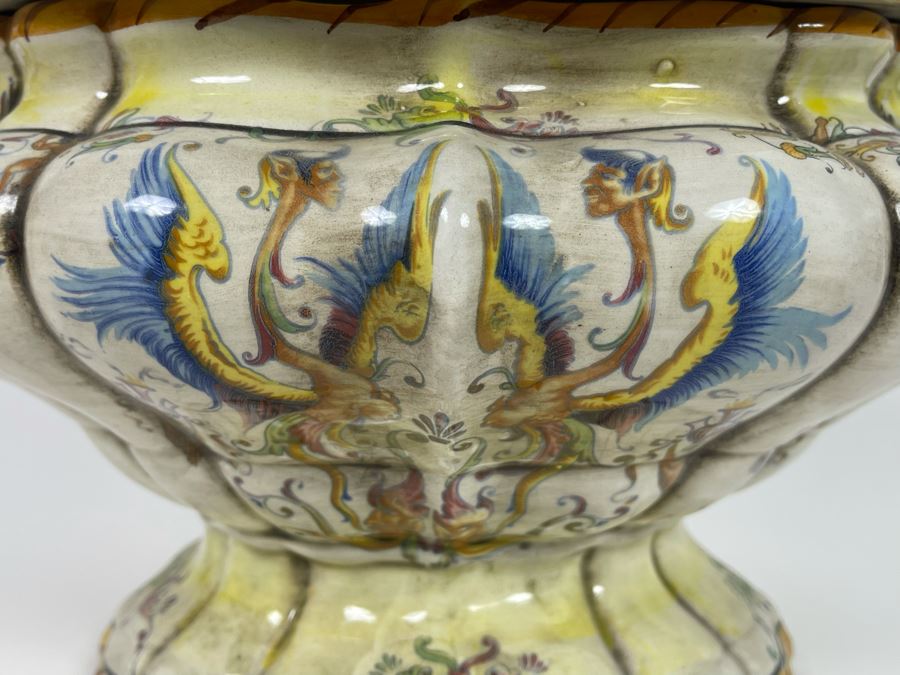 Vintage Capodimonte Soup Tureen And Underplate Made In Italy 18W X 13D X 12H [Photo 11]