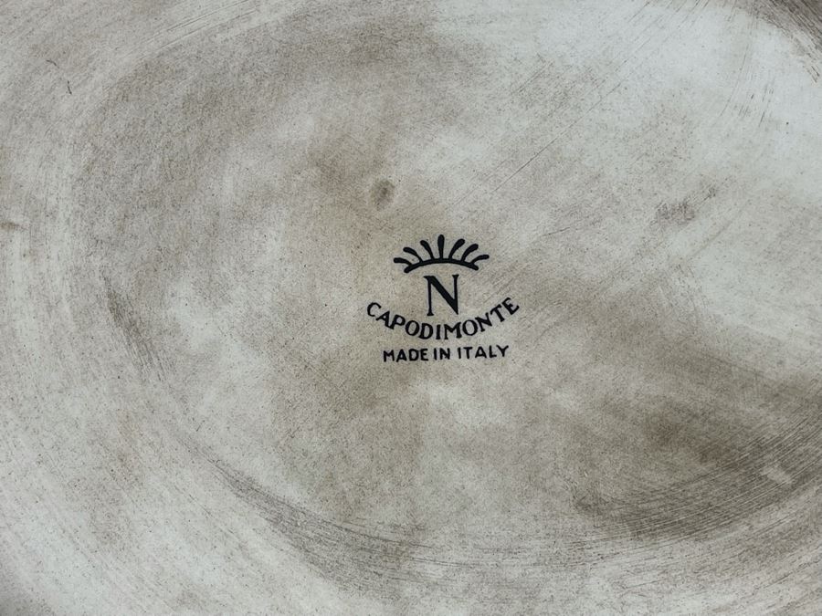 Vintage Capodimonte Soup Tureen And Underplate Made In Italy 18W X 13D X 12H [Photo 9]