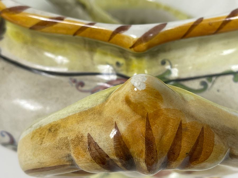 Vintage Capodimonte Soup Tureen And Underplate Made In Italy 18W X 13D X 12H [Photo 19]