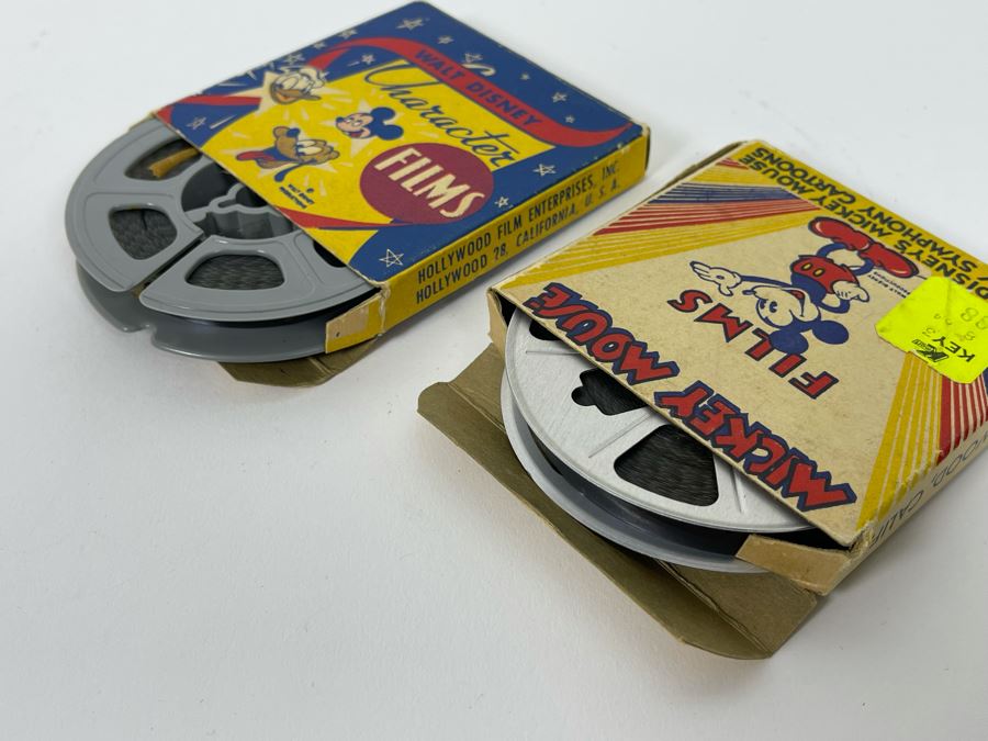 Pair Of Vintage Walt Disney Movie Films: Walt Disney Character 1516-A Airplane Antics / Mickey Mouse 1755-A Mickey's Giant Rabbit [Photo 10]