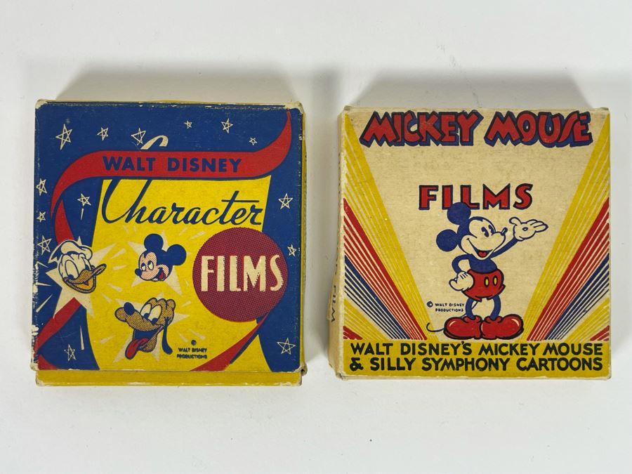 Pair Of Vintage Walt Disney Movie Films: Walt Disney Character 1516-A Airplane Antics / Mickey Mouse 1755-A Mickey's Giant Rabbit [Photo 2]