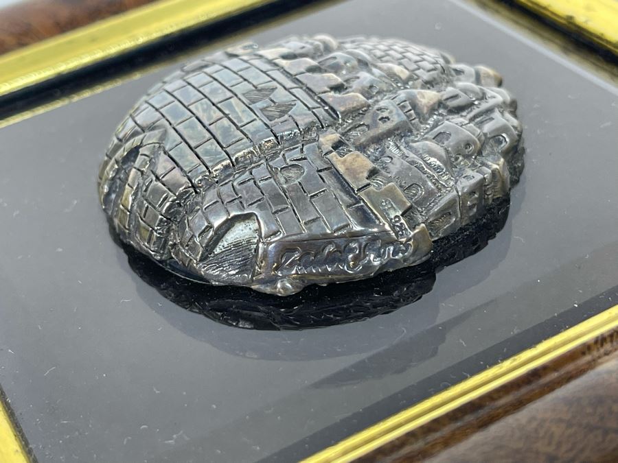 Sterling Silver Framed Bas-Relief Artwork By Zadok Arts Ltd Israel 6 X 6 [Photo 7]