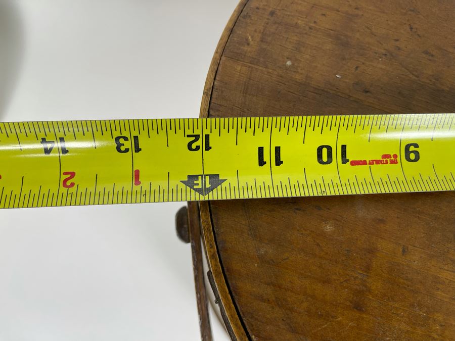 Pair Of Antique Primitive Wooden Firkin Sugar Buckets 12R X 12H / 9.5R X 10H [Photo 12]