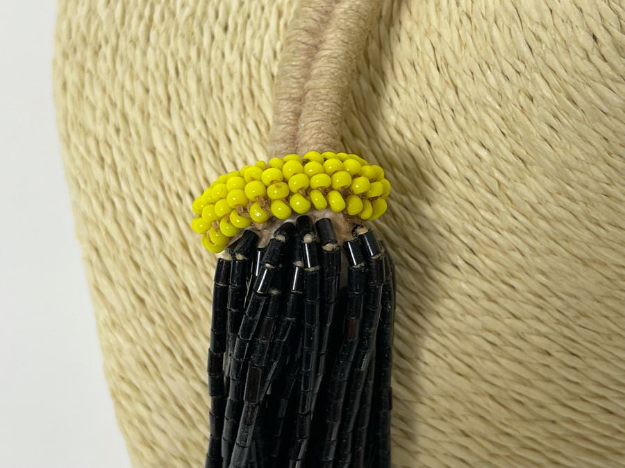 Vintage Red, Black And Green Glass Beads Multi-Strand 30' Necklace [Photo 6]