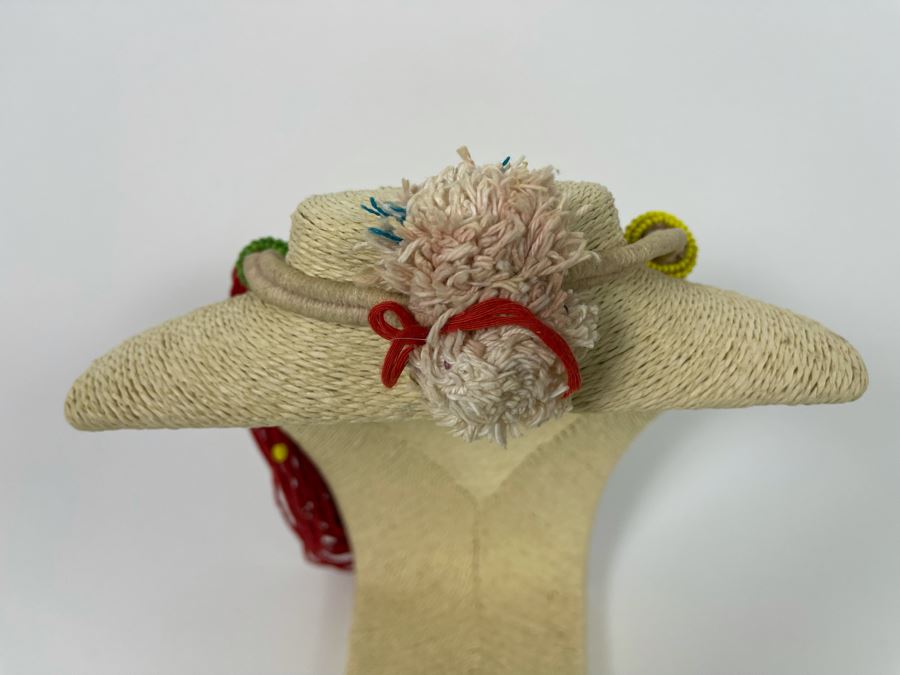 Vintage Red, Black And Green Glass Beads Multi-Strand 30' Necklace [Photo 10]