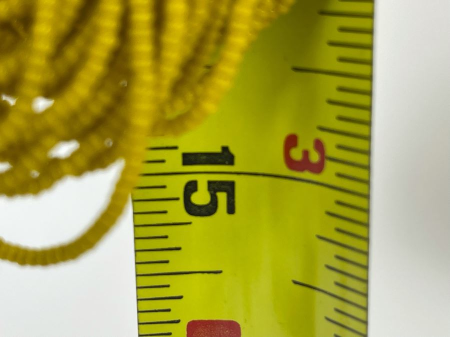 Vintage Yellow Glass Beads Multi-Strand 30' Necklace [Photo 7]