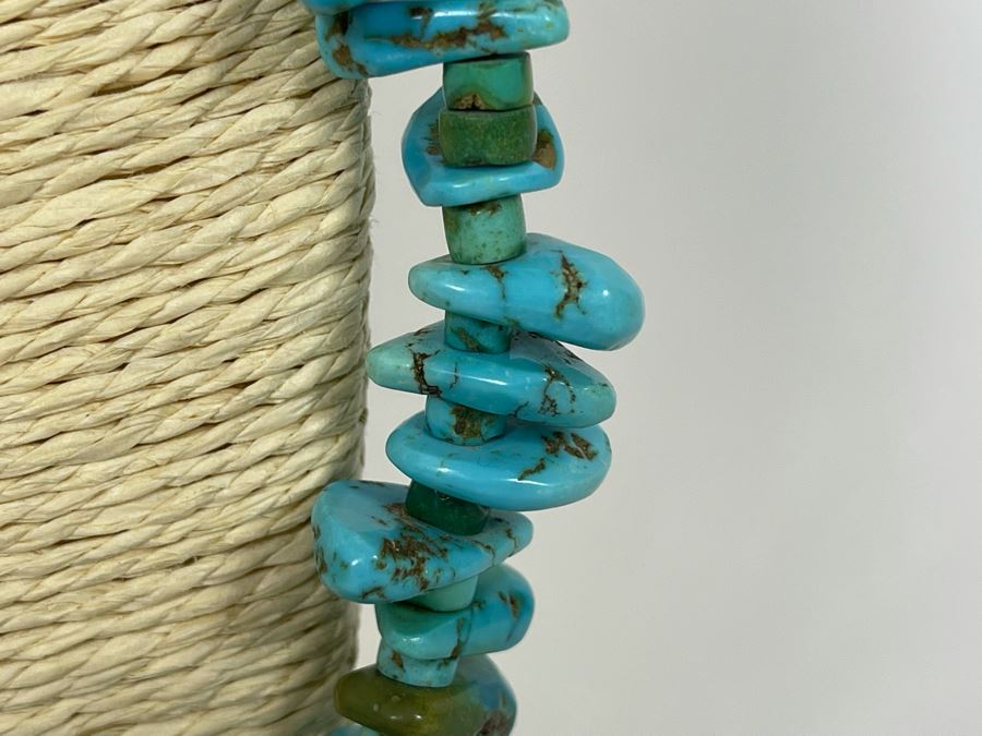 Vintage Turquoise Nuggets 32' Necklace [Photo 6]