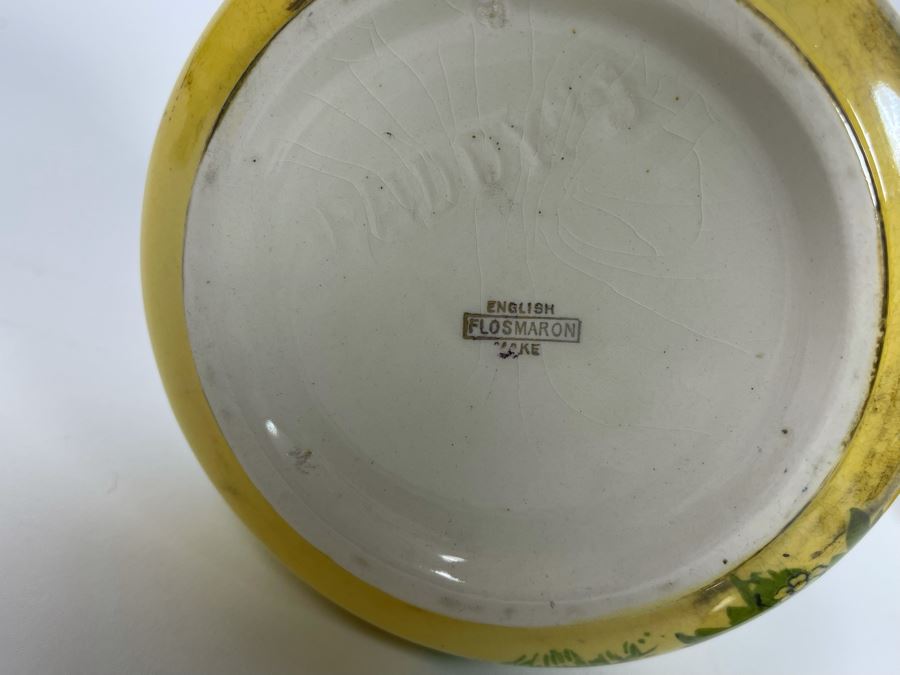 Pair Of Vintage English Biscuit Barrel Jars With Handles [Photo 8]