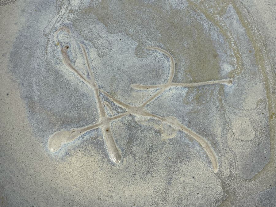 Glazed Studio Pottery Charger 14.5' Plate Signed Kena [Photo 5]