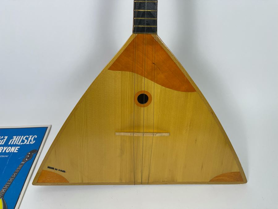 Balalaika Guitar Made In Former USSR With Guitar Instruction Book [Photo 4]