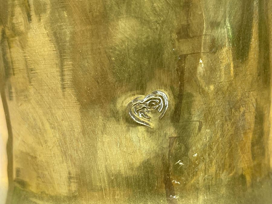 Vintage Middle Eastern Dallah Arabic Brass Coffee Pot 20H [Photo 6]