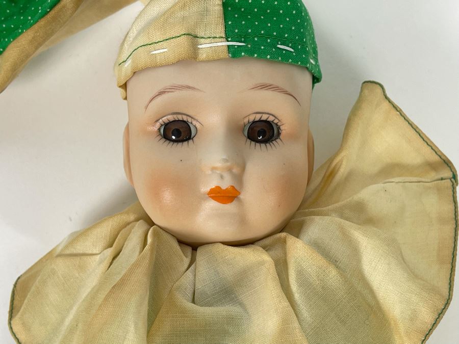 Vintage Porcelain Clown Jester Hand Puppet [Photo 4]