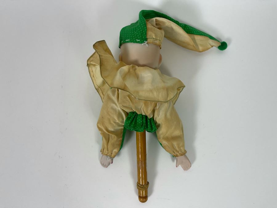 Vintage Porcelain Clown Jester Hand Puppet [Photo 6]