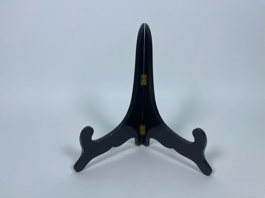 Stunning Chinese Blue Cloisonne 10' Plate With Display Stand [Photo 9]